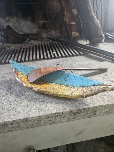 Foglia ceramica raku prodotto - ,