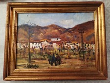 QUADRO OLIO SU FAESITE DI OTTORINO GAROSIO 