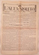 L’ALTA SPOLETO 8 MAGGIO 1932 RESTAURO TEATRO MASSIMO PALLA AL CESTO ROCCO