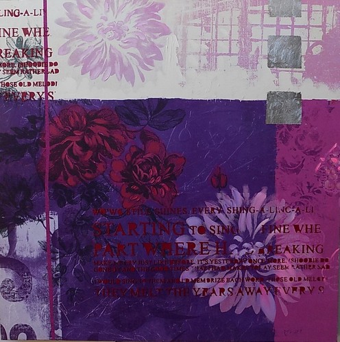 Quadro floreale rose - , viola