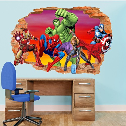Adesivo parete avengers - adesivo, da