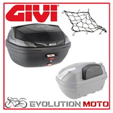 VALIGIA BAULETTO PORTA CASCO MOTO SCOOTER DA 47LT NERO CON SCHIENALINO E RETE GI