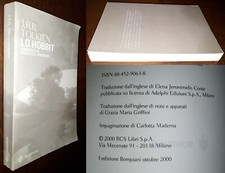 Lo Hobbit annotato da Anderson, J.R.R. Tolkien, PRIMA EDIZIONE Bompiani 2000