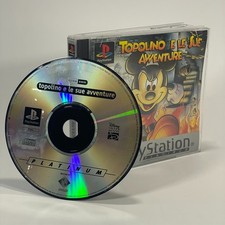 TOPOLINO E LE SUE AVVENTURE PS1 Platinum PAL ITA Gioco COMPLETO TESTATO