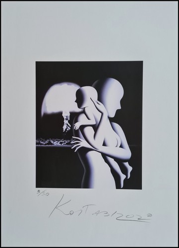 Mark kostabi senza titolo x - kostabi, 70