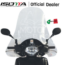 PARABREZZA ISOTTA E118 HONDA SH 125 IE 2005 2006 2007 2008 COMPLETO DI ATTACCHI