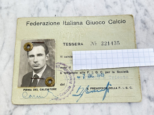 Vecchia tessera federazione - vecchia,