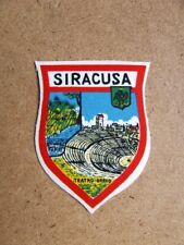 SIRACUSA  SOUVENIR 2 pezzi SCUDETTO BANDIERA TOPPA SICILIA PATCHS