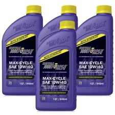 4LT Olio Motore Moto Sint Royal Purple 10W40 Max Cycle Alte Prestazioni
