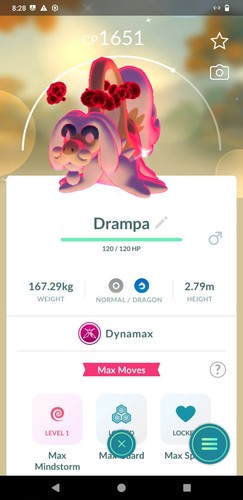 Shiny drampa dynamax p - drampa,