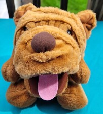Sharpei Dog Plush Hand Puppet