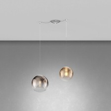 Modern 2 Light Blown Glass