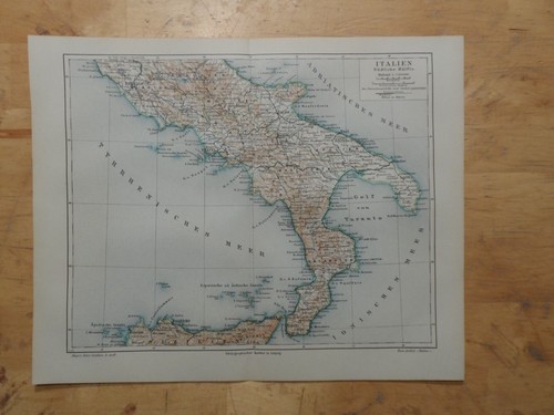 Orig litografia mappa - orig.(1897),