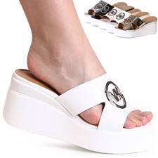 Sandali Con Tacco A Cuneo XXL