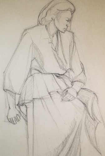 Disegno matita donna - disegno, 'donna