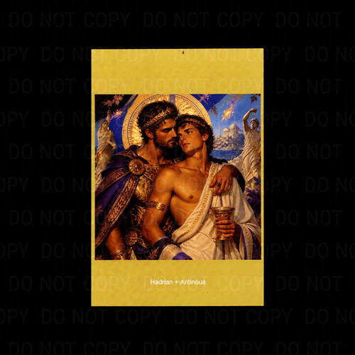 Cartolina adriano antinoo - adriano,