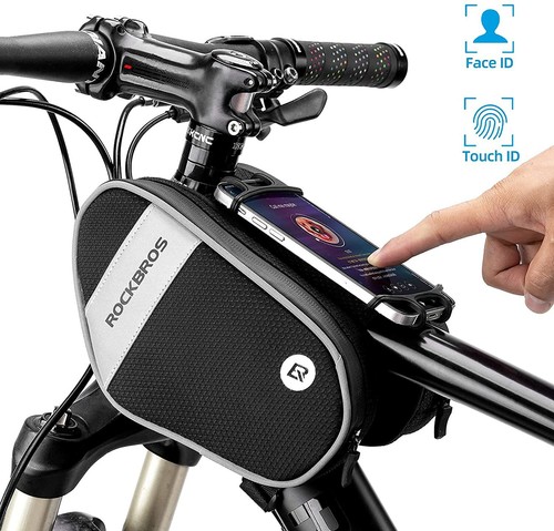 Rockbros borsa telaio bici con - borsa,
