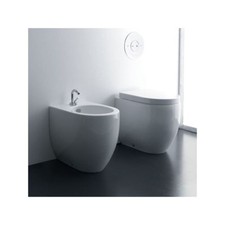 Sanitari filo muro Kerasan Flo 52 vaso Norim bidet coprivaso avvolgente