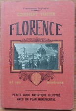 FLORENCE di Bigliazzi GUIDA TURISTICA DI FIRENZE IN FRANCESE 1937 ed. Capello