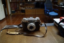 Zaiss ikon contaflex con obbbiettivo Carl Zaiss Tessar 50mm f/2.8