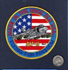 AV-8 AV-8B HARRIER FFF USMC VMA RAF Spanish Attack Squadron Patch