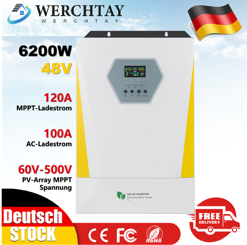 Inverter solare ibrido 6200w - solare,