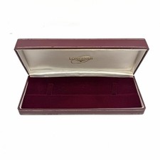 LONGINES BOX SCATOLA IN PELLE PER OROLOGIO vintage con inserto ROSSA