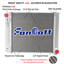 3 Rows Radiateur Pour Land Rover Defender Discovery 200Tdi 2.5 BTP1823 89-94 Nou