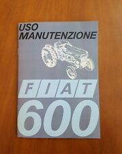 Trattrice trattore Fiat 600 8 e 12 marce uso e manutenzione Owner's manual