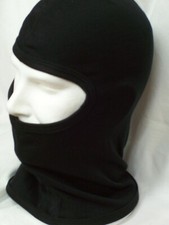 PASSAMONTAGNA SOTTOCASCO 1 FORO AMPIO NERO COTONE SOTTO CASCO MOTO SOFTAIR ELMO