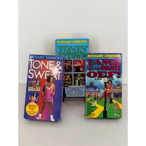 Richard simmons vhs lot tone - lot, &