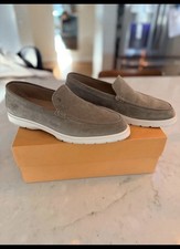 TOD'S Taupe Suede Slip-On
