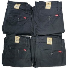 Pantalone Levis Uomo XX Chino Standard Conico Elasticizzato Nero tutte le taglie