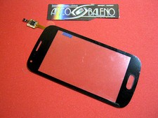 VETRO + TOUCH SCREEN per SAMSUNG GALAXY S DUOS Gt S7562 NERO DISPLAY VETRINO