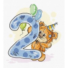 Luca-S Set punto croce "Numero