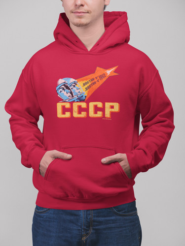 Felpa con cappuccio cccp - felpa,