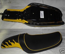 5227 604 Sella Orginale Giuliari HD HARLEY DAVIDSON 1340 DYNA LOW Yellow Flame