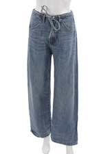 Zara Womens Wide-Leg Blue