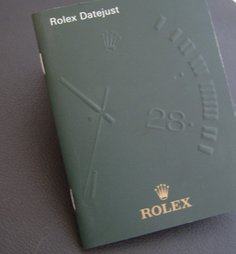Rolex datejust libretto - libretto, del