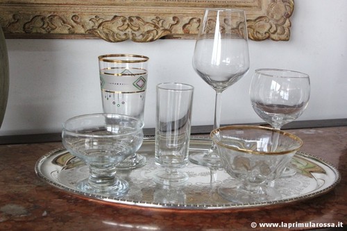 Sei bicchieri calici vintage - sei,