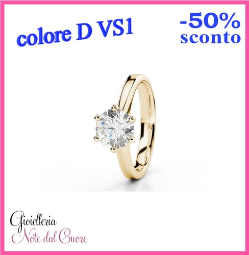 Anello solitario oro - anello,