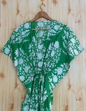 Maxi abito donna verde indiano