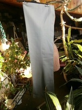  Pantaloni Santimio degli anni '70 a zampa di elefante grigio perla -nuovi -t.46