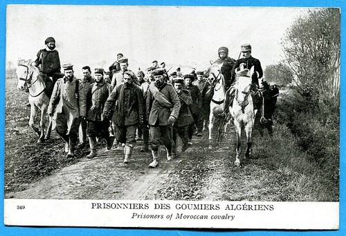Cpa prisonniers des goumiers - cpa,