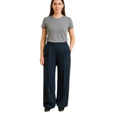 Max Mara Pantaloni Da Donna Verdi Taglia 42 Eleganti In Tessuto Gamba Larga Moda