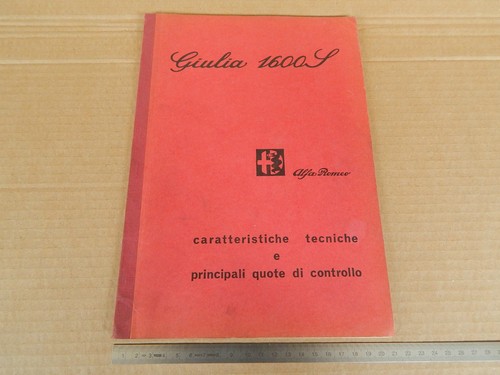 Manuale originale 1969 alfa - originale,