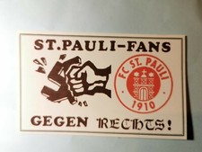 ST.Pauli Fans Gegen Rechts sticker adesivo ultras Aufkleber pegatinas no nazi