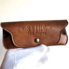 fodero occhiali da sole vista STING box case sunglasses astuccio custodia pelle