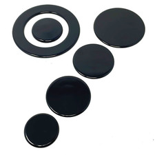 NARDI - KIT PIATTELLI SPARTIFIAMMA BRUCIATORI 5 FUOCHI NERI CUCINA GAS FORNELLI