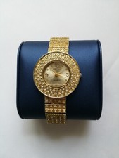  Orologio da polso donna dorato Durand con strass non funzionante